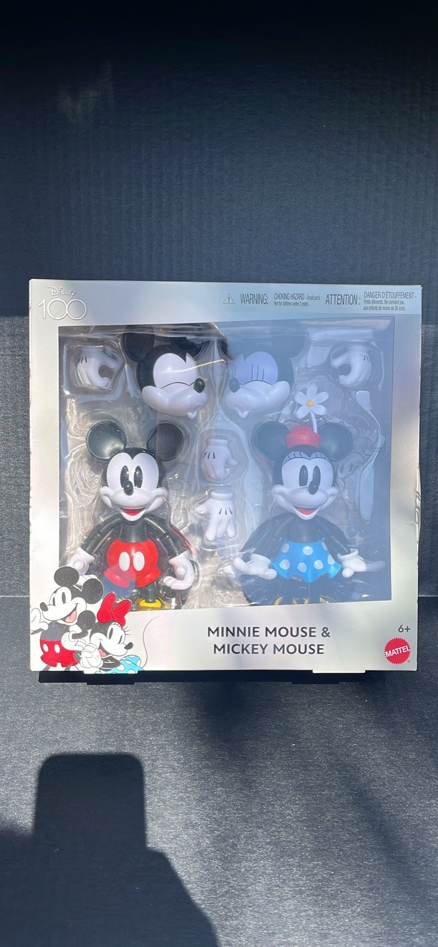 Mattel Disney 100 Years Minnie & Mickey Mouse Pack Couple Collectible Figurines