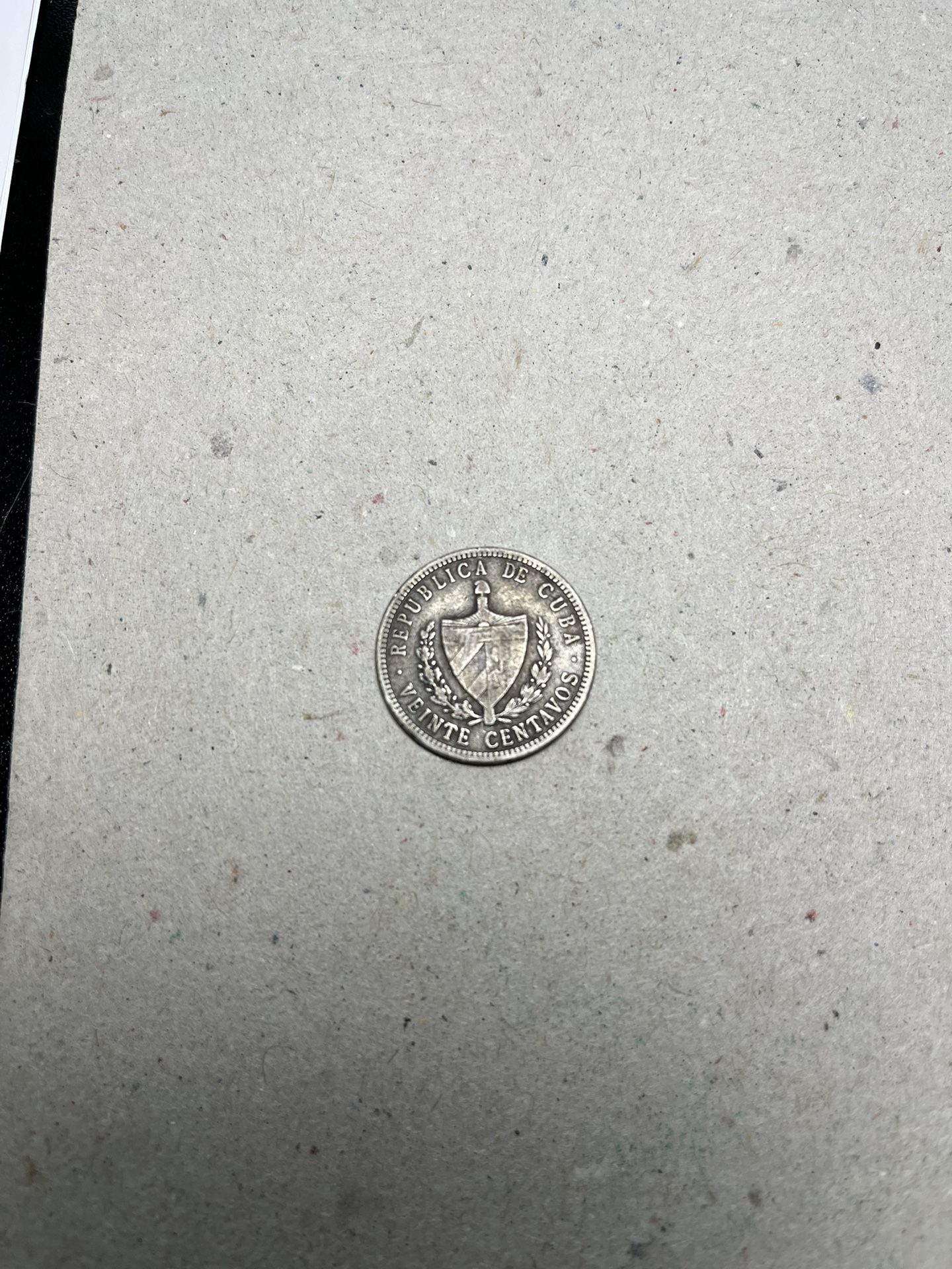 Central America 20 Cents, 1915 Silver Coin