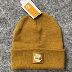 Timberland Beanie Men’s Womens Unisex One Size Brown Cuffed Winter Hat Cap Toque