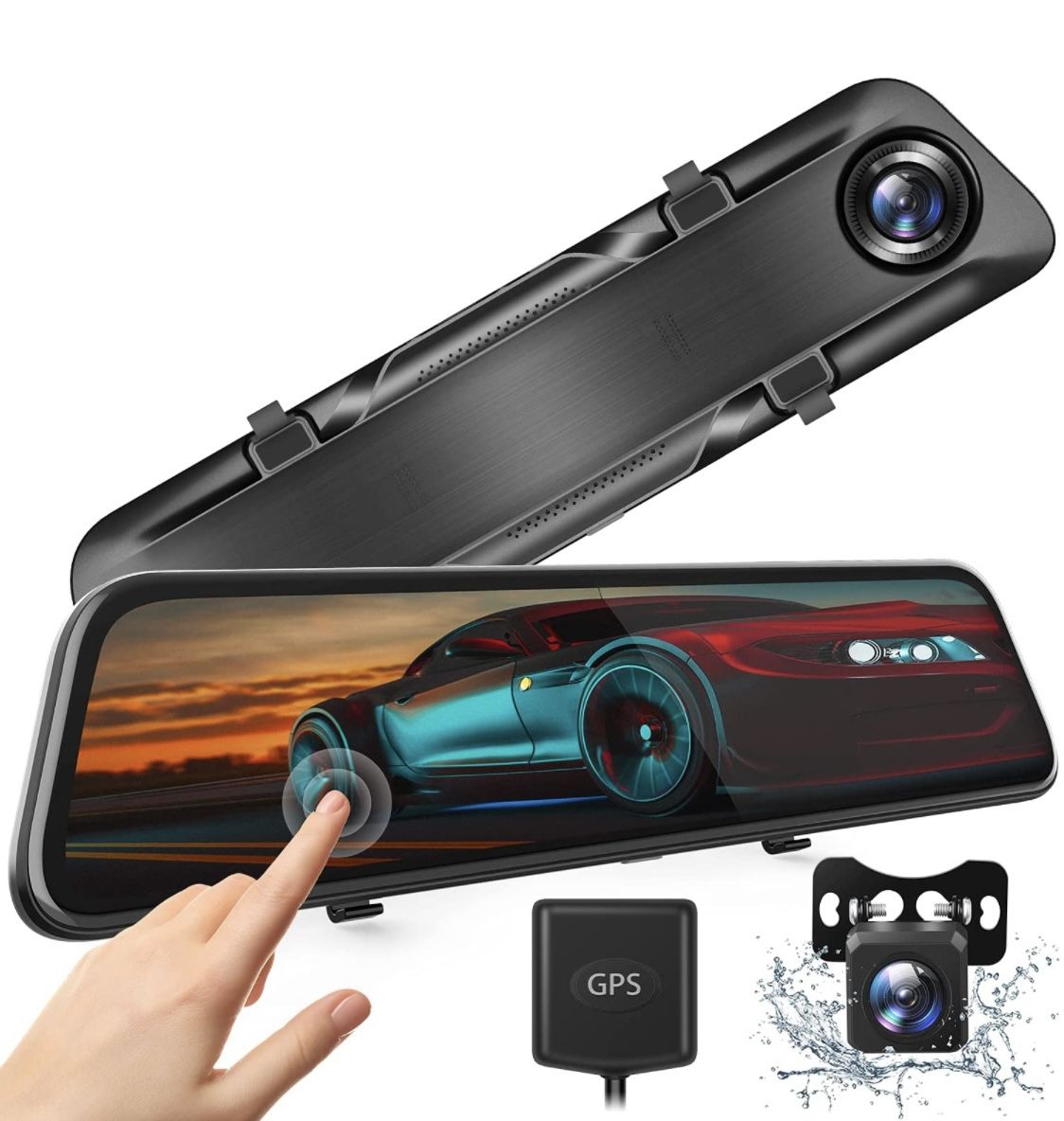  12” 4K Mirror Dash Cam for Cars(Brand New )