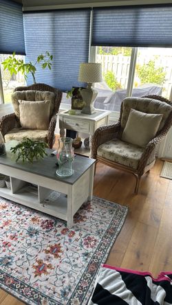 Tommy Bahama Rattan Chairs (2)