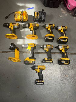 Assorted Dewalt power tools