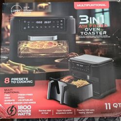 Lumme 3 in 1,11qt Air Fryer Toaster Oven