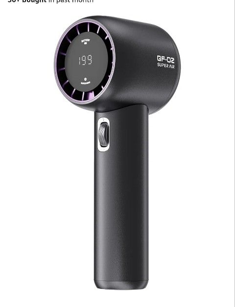 Portable Fan,Speed(1-199) Handheld Turbo Fan,3600mAh Battery Operated Blow Cold Air with Digital Display, Travel Essentials for Women Men Sports/Campi