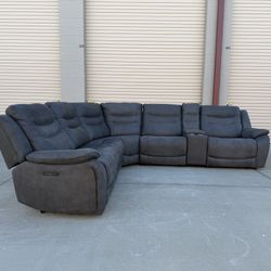Kelsee Fabric Power L-Sectional