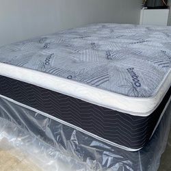 Queen Euro Bamboo Orthopedic Pillow Top Mattress!¡!