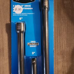 Hart 3/8 Impact Driver Extension Bar Set
