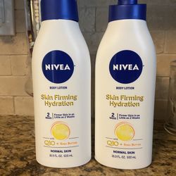 Set of 2 Nivea SKIN FIRMING HYDRATION body lotion•16.9oz•all for $12