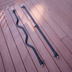 2 Heavy Duty Barbells/Pull Down Bars