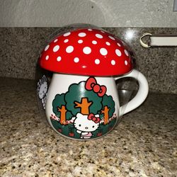 Hello Kitty Mug Cup With Lid