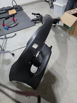 Black Plastic Car Rear Bumper Cover