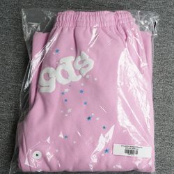 Sp5der Atlanta Sweatpants Pink AUTHENTIC 