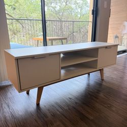 TV Stand | Low Profile Mid-Century Mod Style 