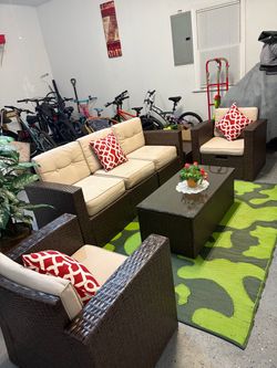 Patio couch set