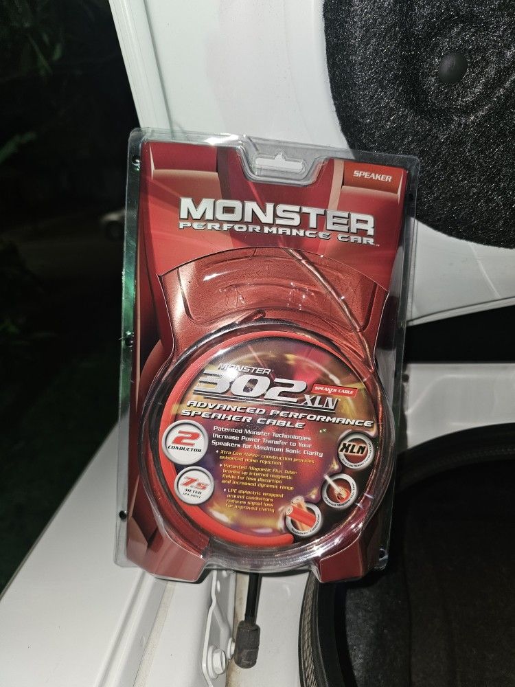 Monster Speaker Wire For Car Or Home Stereo
