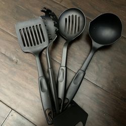 Spatula/slotted spoon / strainer skimmer slotted spoon 