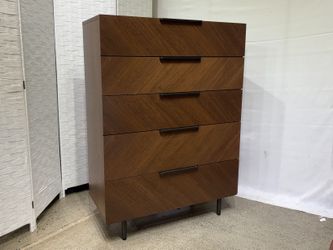 NEW! ARTICLE Nera 5-Drawer Chest – Walnut