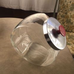 Vintage Glass Candy/ Cookie Jar