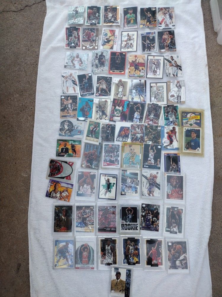 Old Autographed Basketball Cards Found Cleaning Out A Storage Locker No Offers No Trade 75th Ave Indian School Serious Buyers Only Please