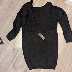 Large Sweater Dress AND Cardigan 