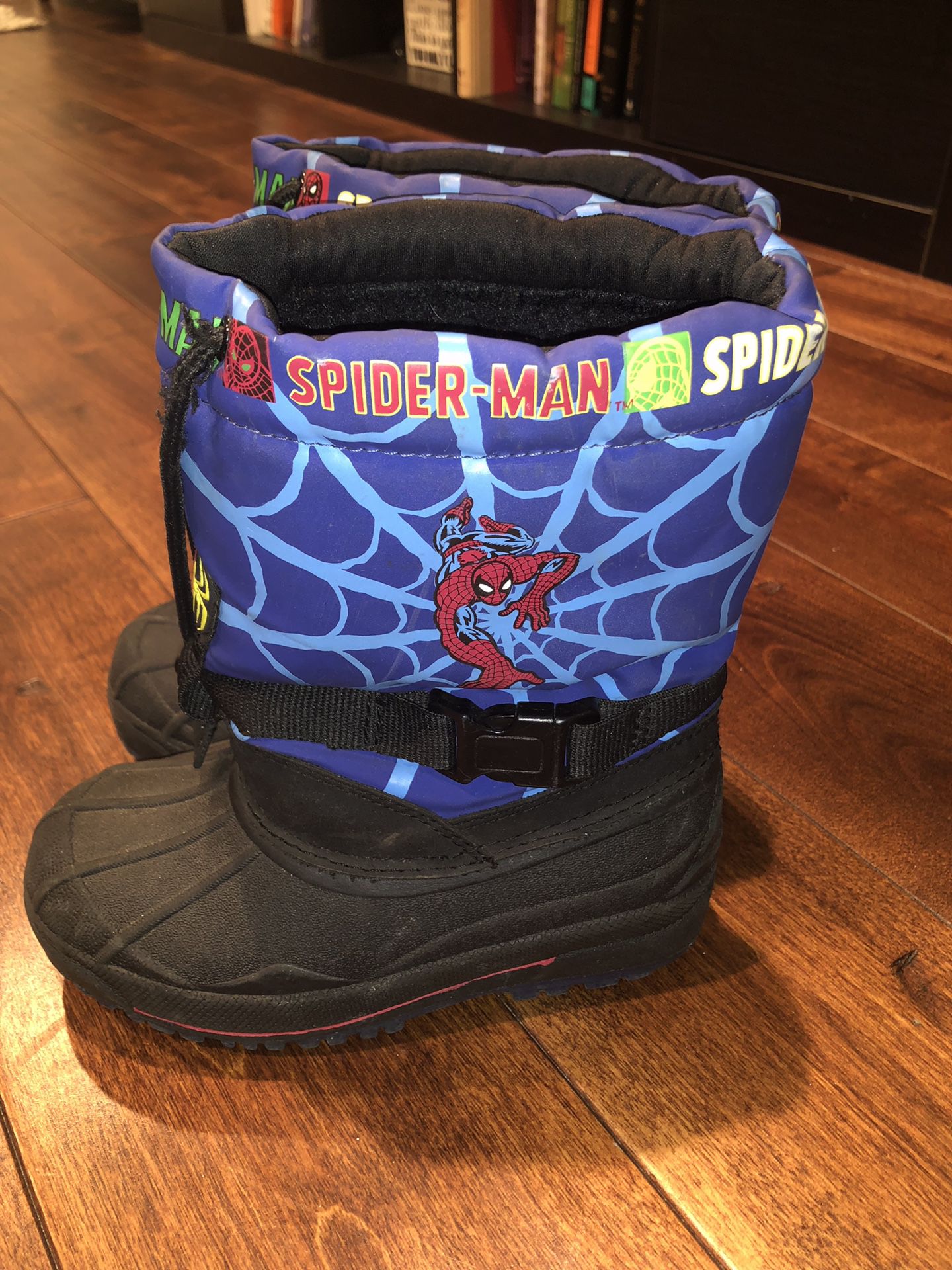 Size 11.5 spider man snow boots
