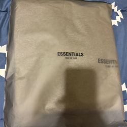 Fear Of God Essentials Dark Oatmeal Oversized Hoodie Size Small