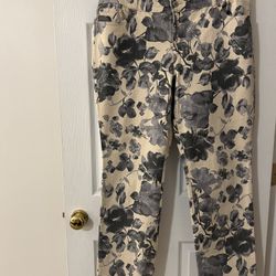 Chico’s Floral Jeans 
