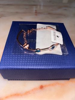 SWAROVSKI SYMBOLICA EVIL EYE BANGLE BRACELET