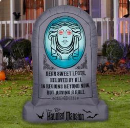 Disney Haunted Mansion Madame Leota Inflatable Tombstone