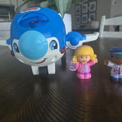Fisher-Price Little People Airplane Set ✈️ with 2 Figures