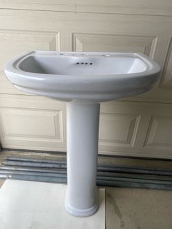 Sink Pedestal DXV With Leg 3 Hole White