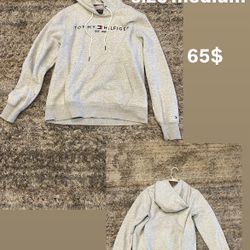 tommy hilfiger grey hoodie