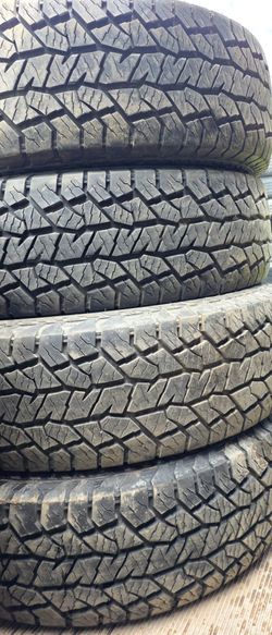 4 New 235/75/17 Hankook Dynapro AT Takeoff Tires