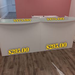 Reception Desk. Lobby Desk. Front Desk. Different Colors Different Sizes.