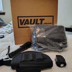Firearm Case Survival Bag Holster Blue Laser