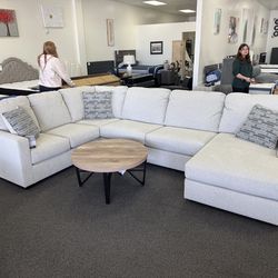 Dove Gray Ashley Sectional Sofa –  New