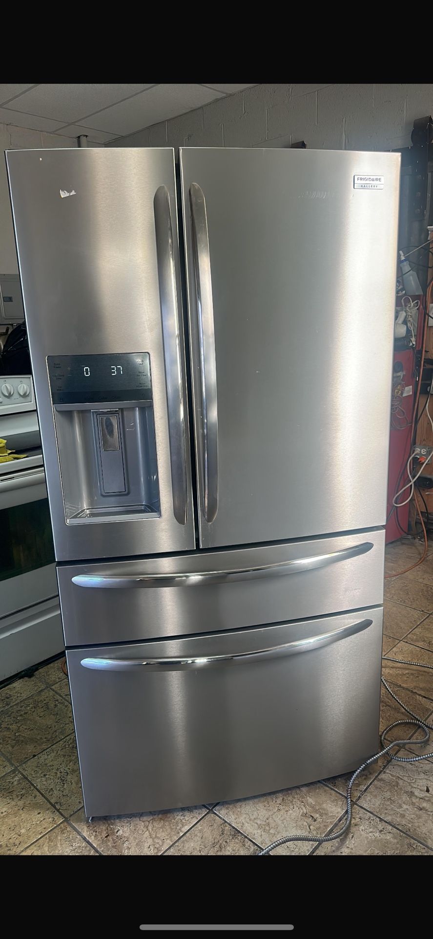 Frigidaire 4-door 36” Wide Stainless Steel Refrigerator