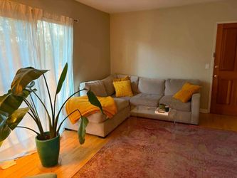 Cozy beige sectional couch