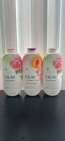 Olay Fresh Radiance Body Wash Set - Rose Water and Peach Scents