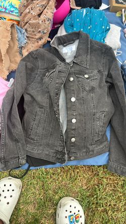 Time and Tru Gray Denim Jean Jacket