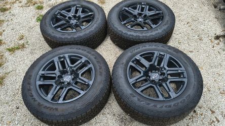 NEW 2026 20" Chevy Silverado/Colorado/ Tahoe ZR2 black OEM wheels and tires