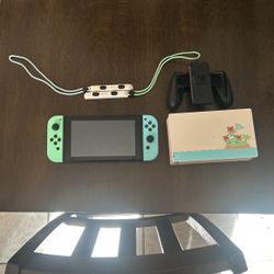 Nintendo Switch Animal Crossing Addition W/128 Gb Micro Sd 