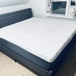 Set King Size Bed Frame+Mattress 12” Thick Brand New Delivery Available 