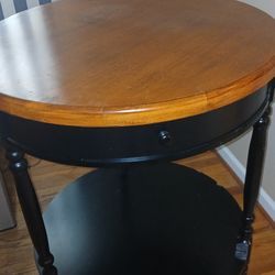 Late 20th Century Bookmatched Fruitwood Gueridon Table