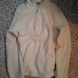 White Quarter Zip 