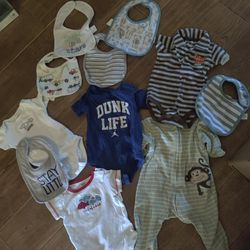 6-9 Month Baby Boys Clothes/Bibs