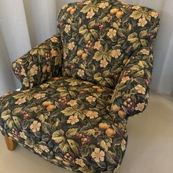 Drexel Heritage Chair, Ottoman & Pillows (3)