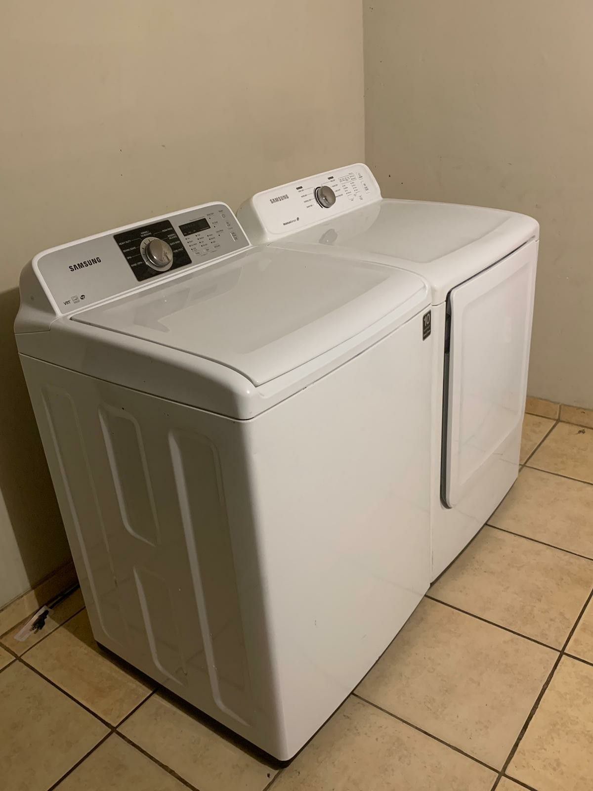 SAMSUNG WASHER AND ELECTRIC DRYER EXCELLENT CONDITION