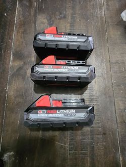 Milwaukee  battery 18volt high output 3.0 each
