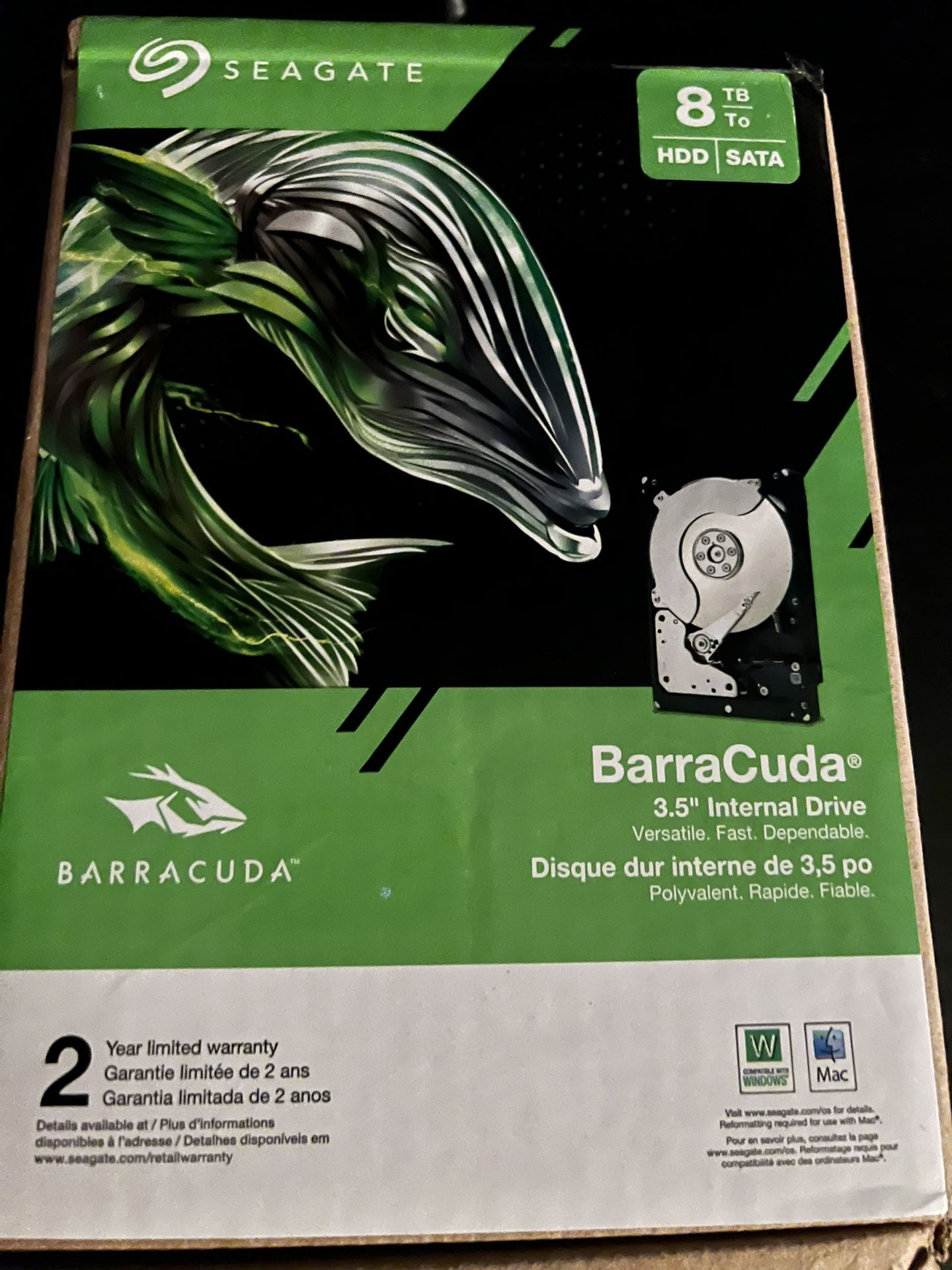 Barracuda Sea gate 8TB Internal Drive